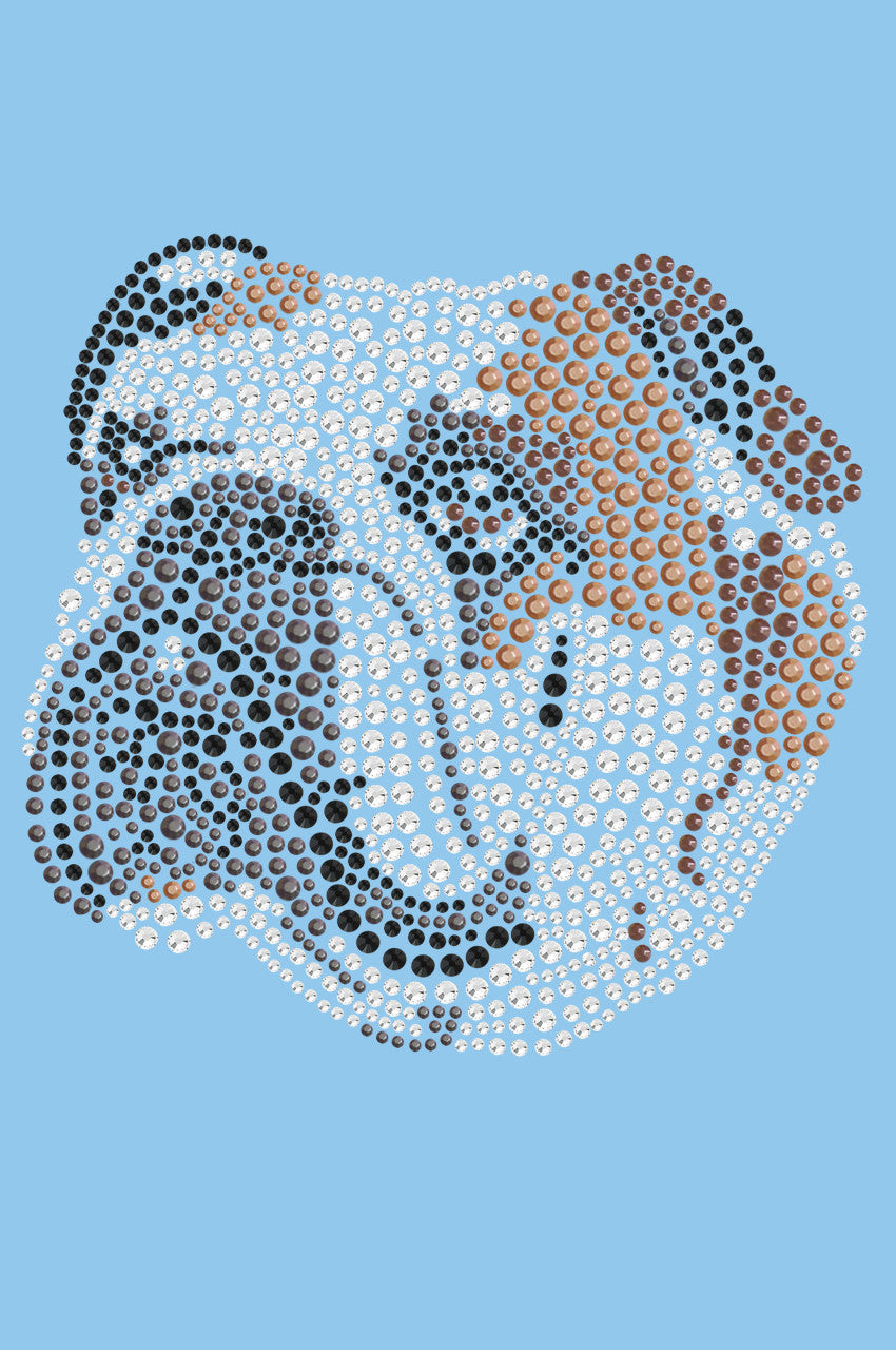 Bulldog Face (Brown) - bandana