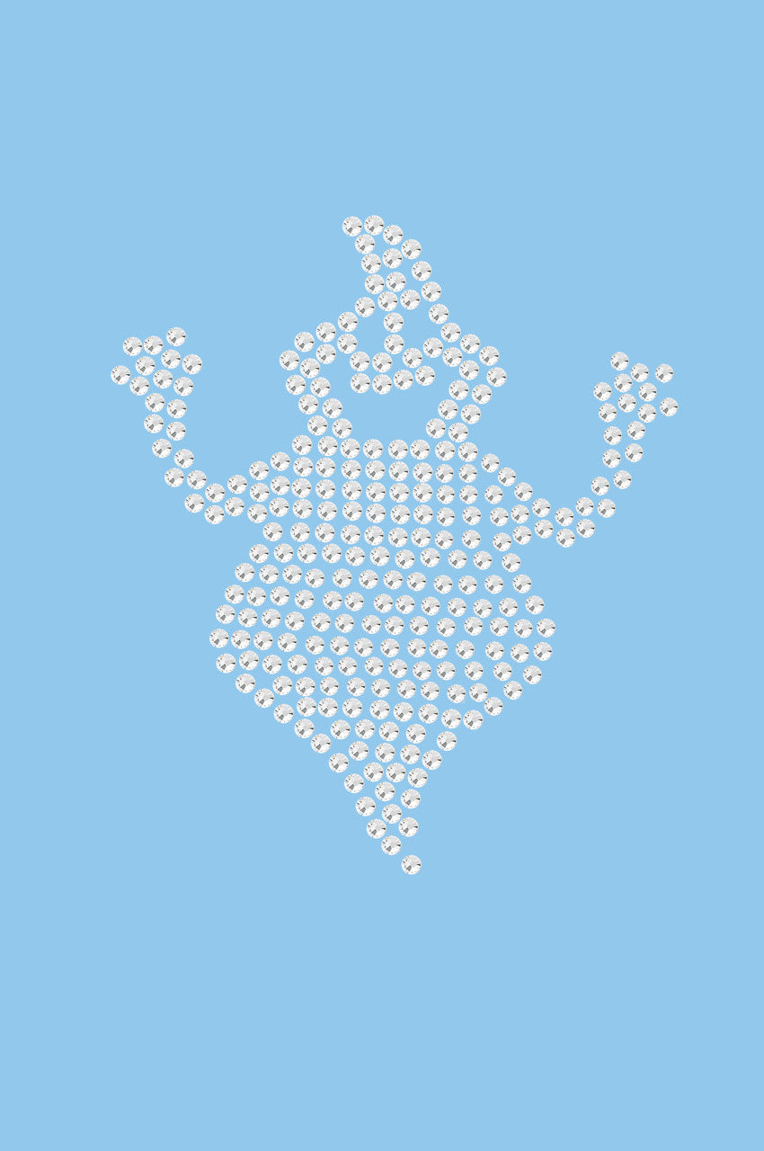 Fat Rhinestone Ghost - Womens T-shirt
