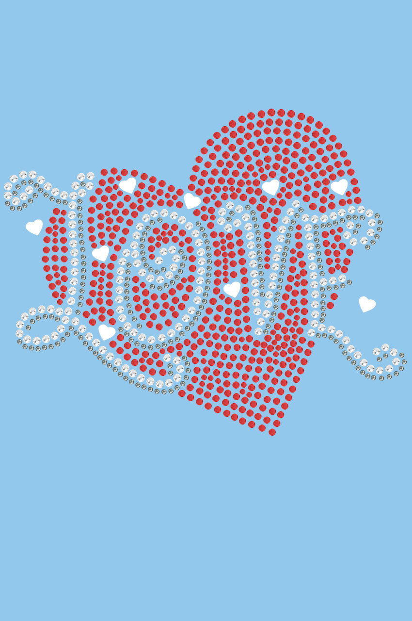 Love Red Heart - Womens T-shirt