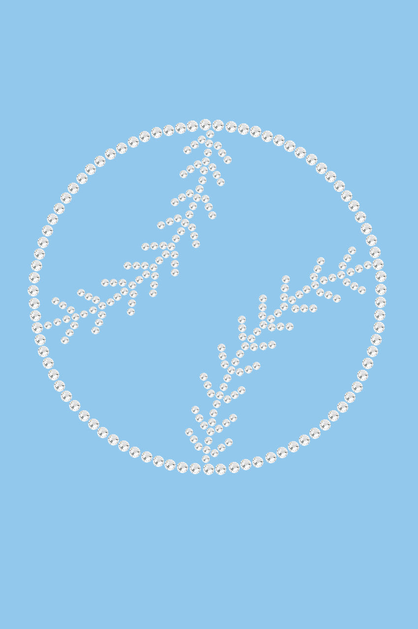 Baseball (Rhinestone Outline) - Women's Tee