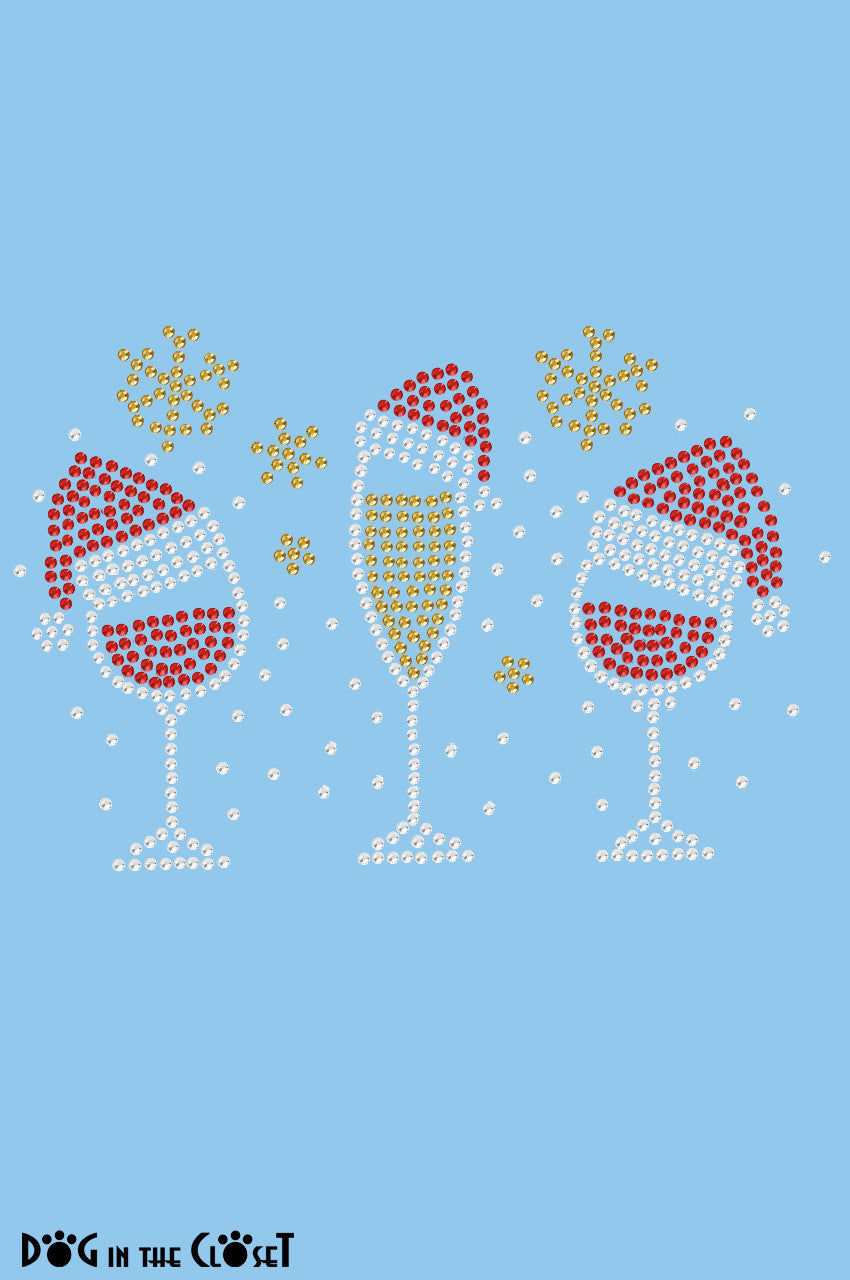 Christmas Wine Glasses - Bandana