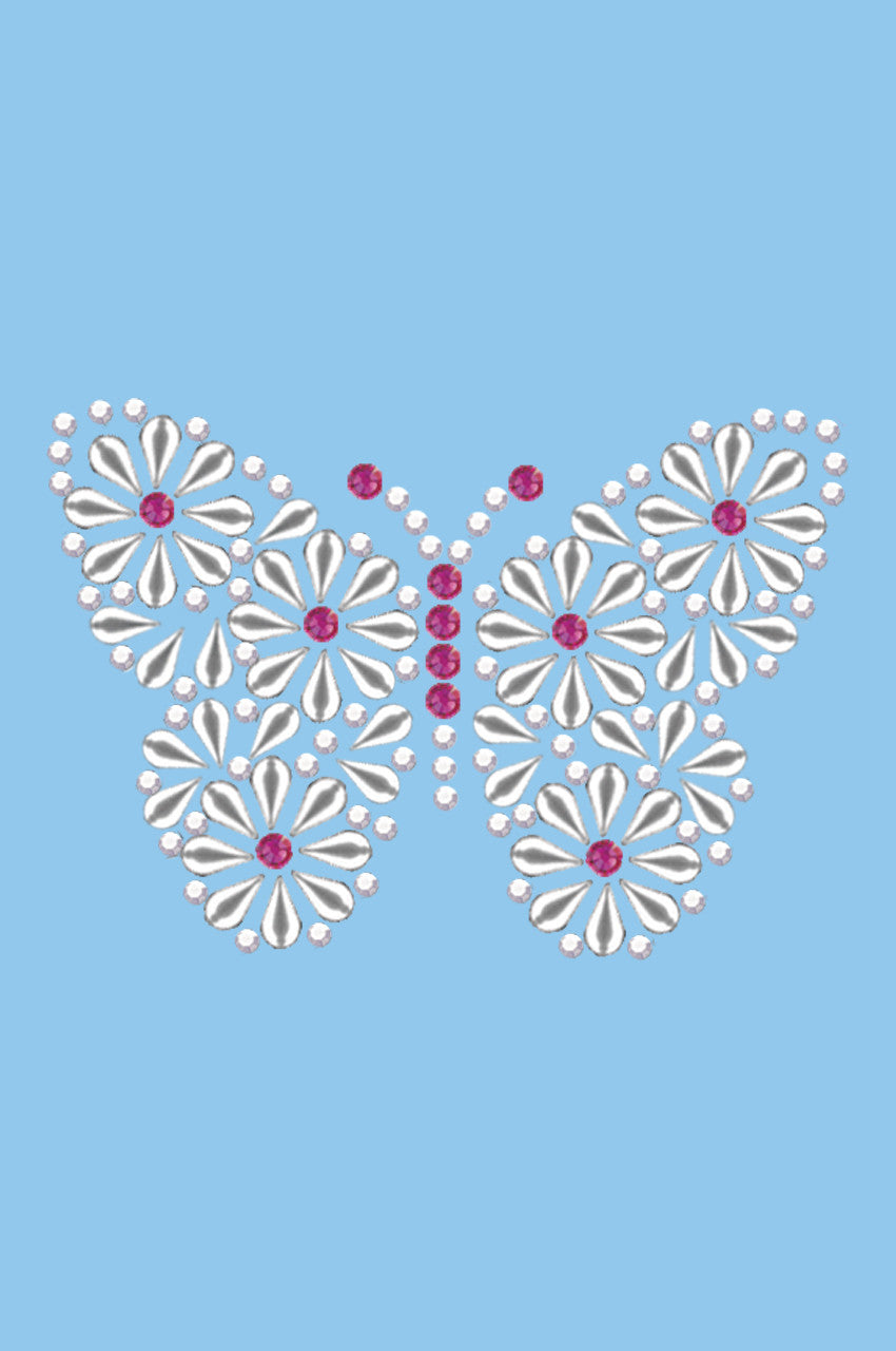 Silver Nailhead Butterfly - Women's T-shirt