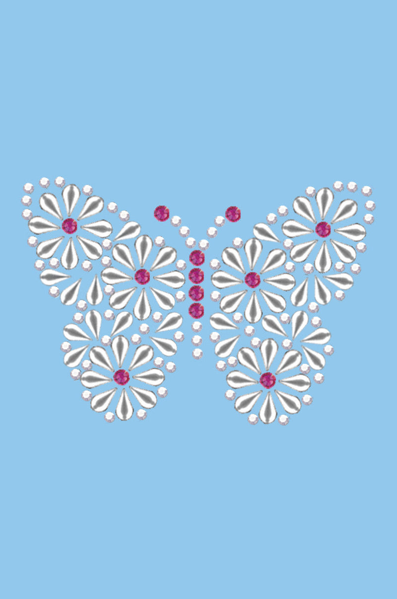 Silver Nailhead Butterfly - Women's T-shirt