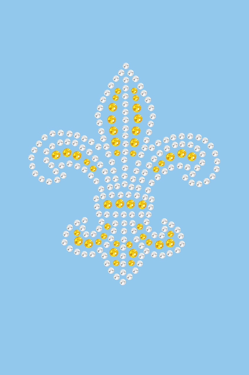 Fleur de Lis (Gold Rhinestones) - Women's T-shirt