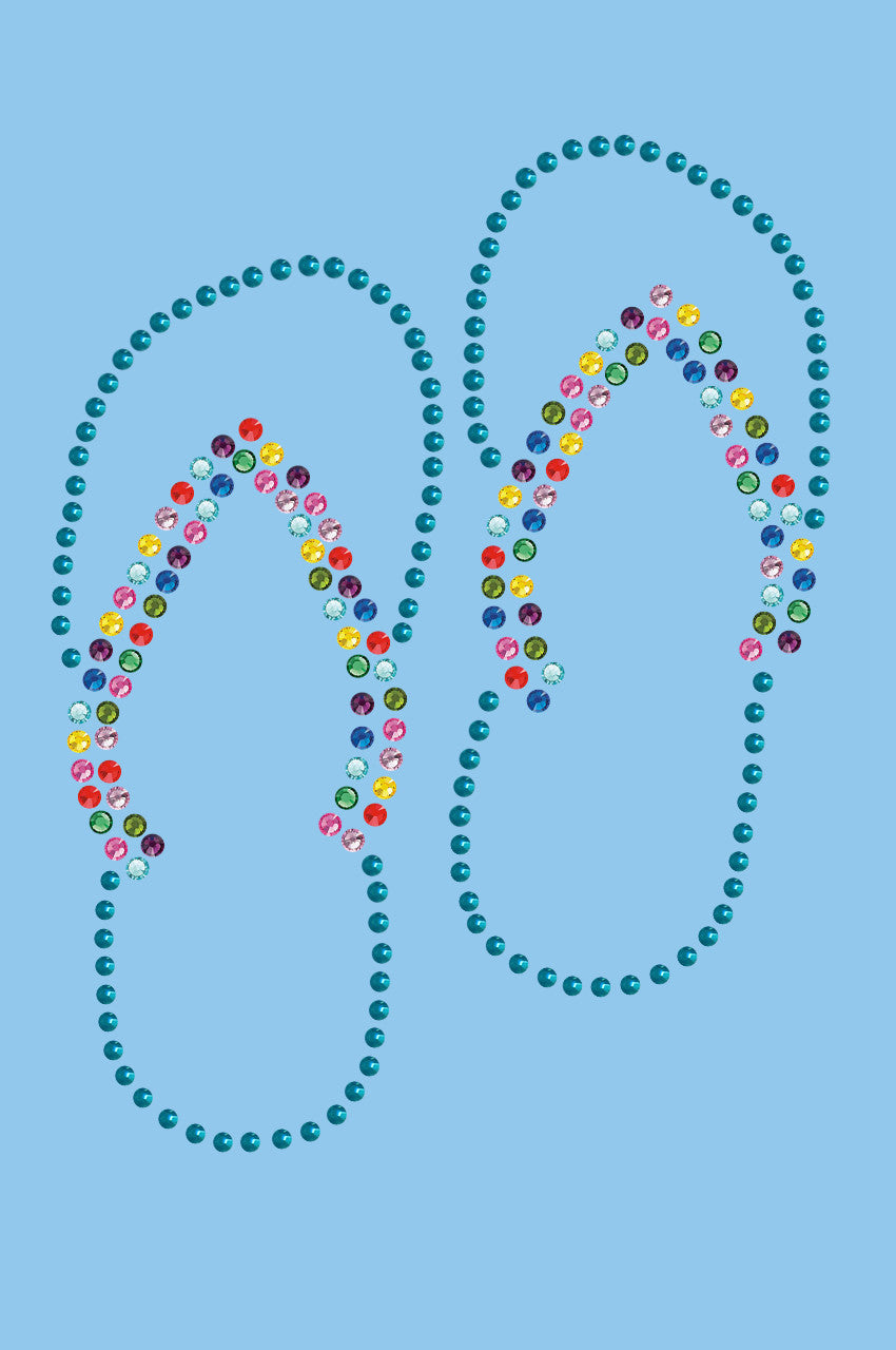 Flip Flops (Turquoise) - Bandanna