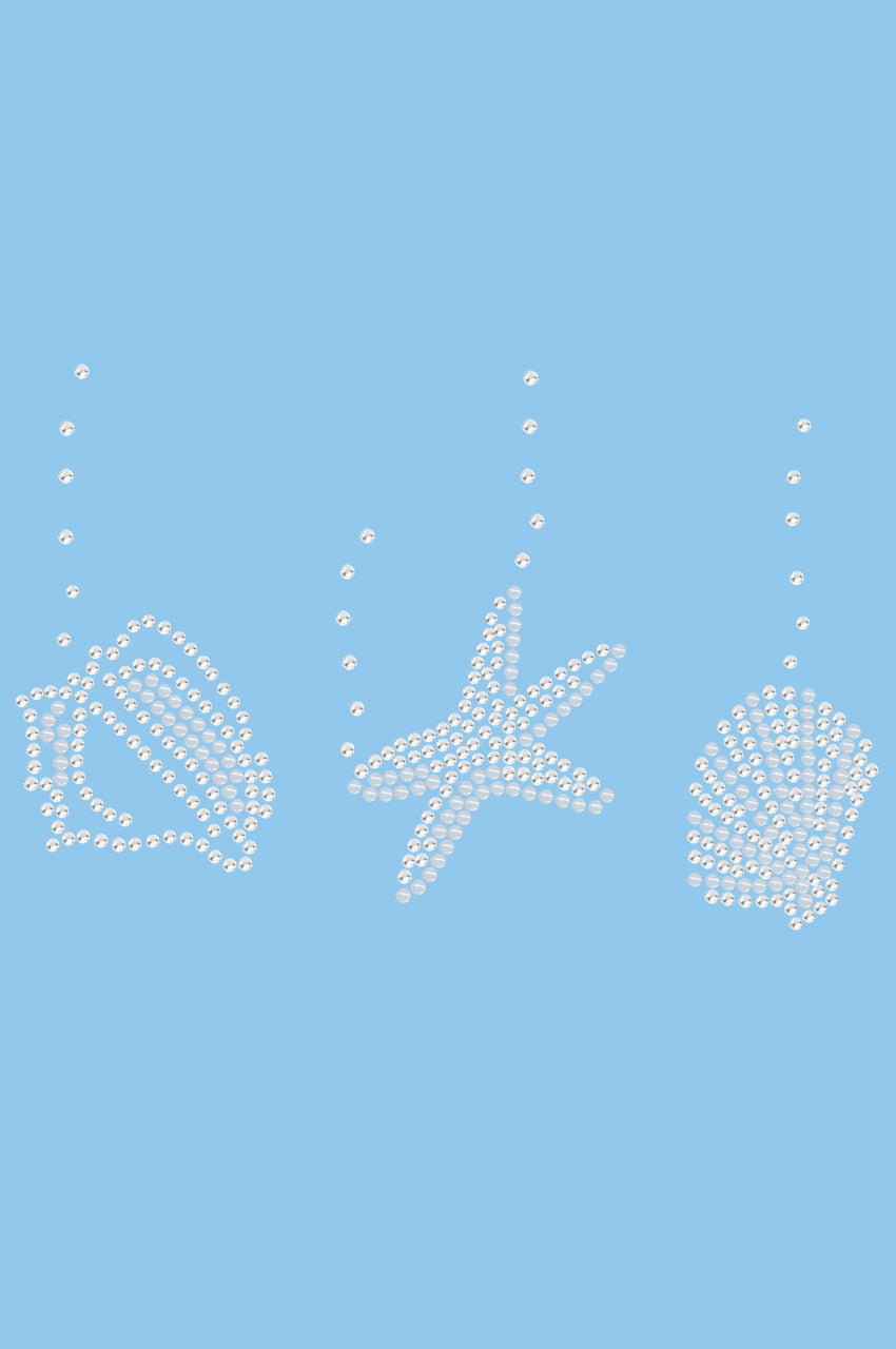 Sea Shells (White Pearl) - Womens T-shirt