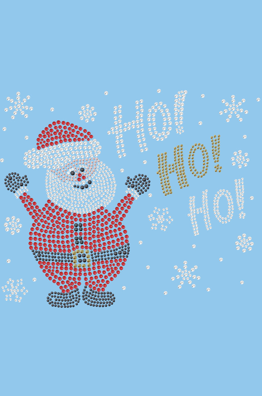 Ho Ho Santa with Snowflakes - Women's Tee