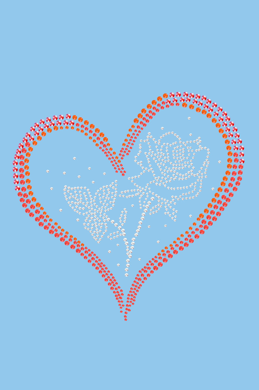 Heart with Rose - Womens Tee