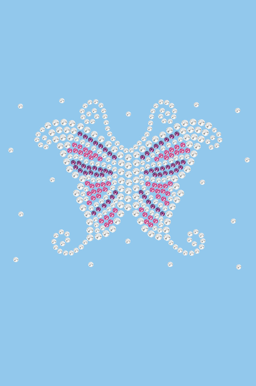 Pink & Purple Butterfly - Women's T-shirt