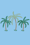 Palm Trees (Green Rhinestones) - Women's T-shirt