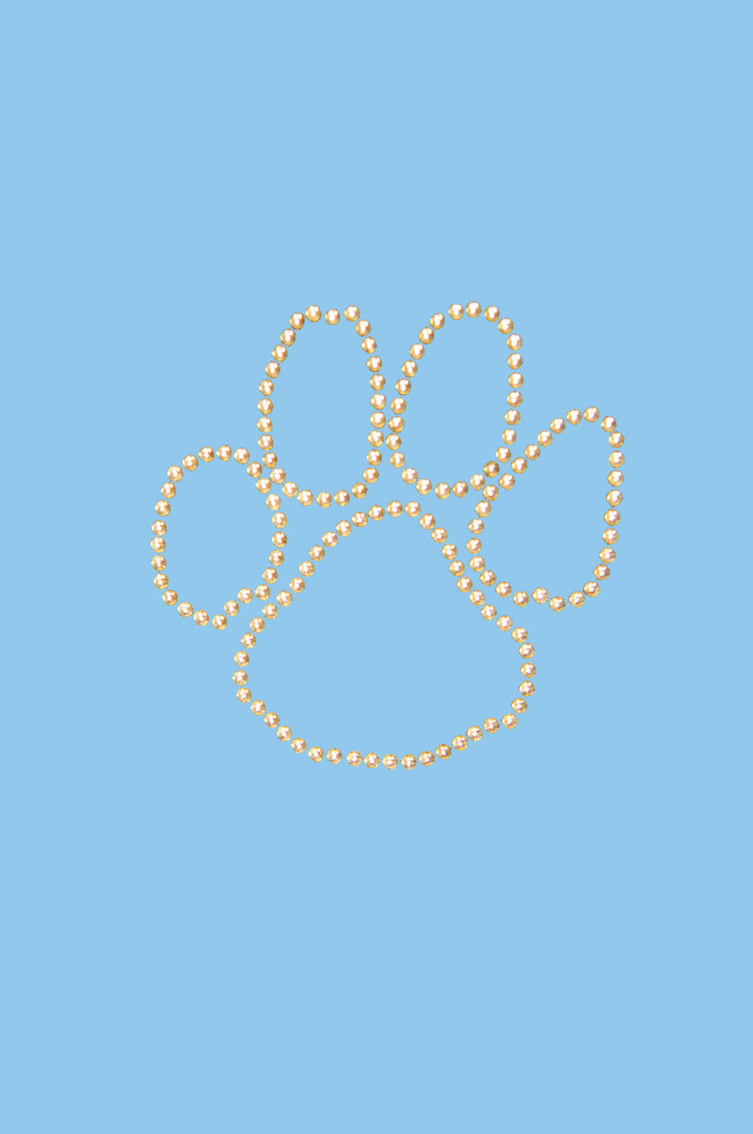 Paw (Gold Nailheads) - Womens T-shirt
