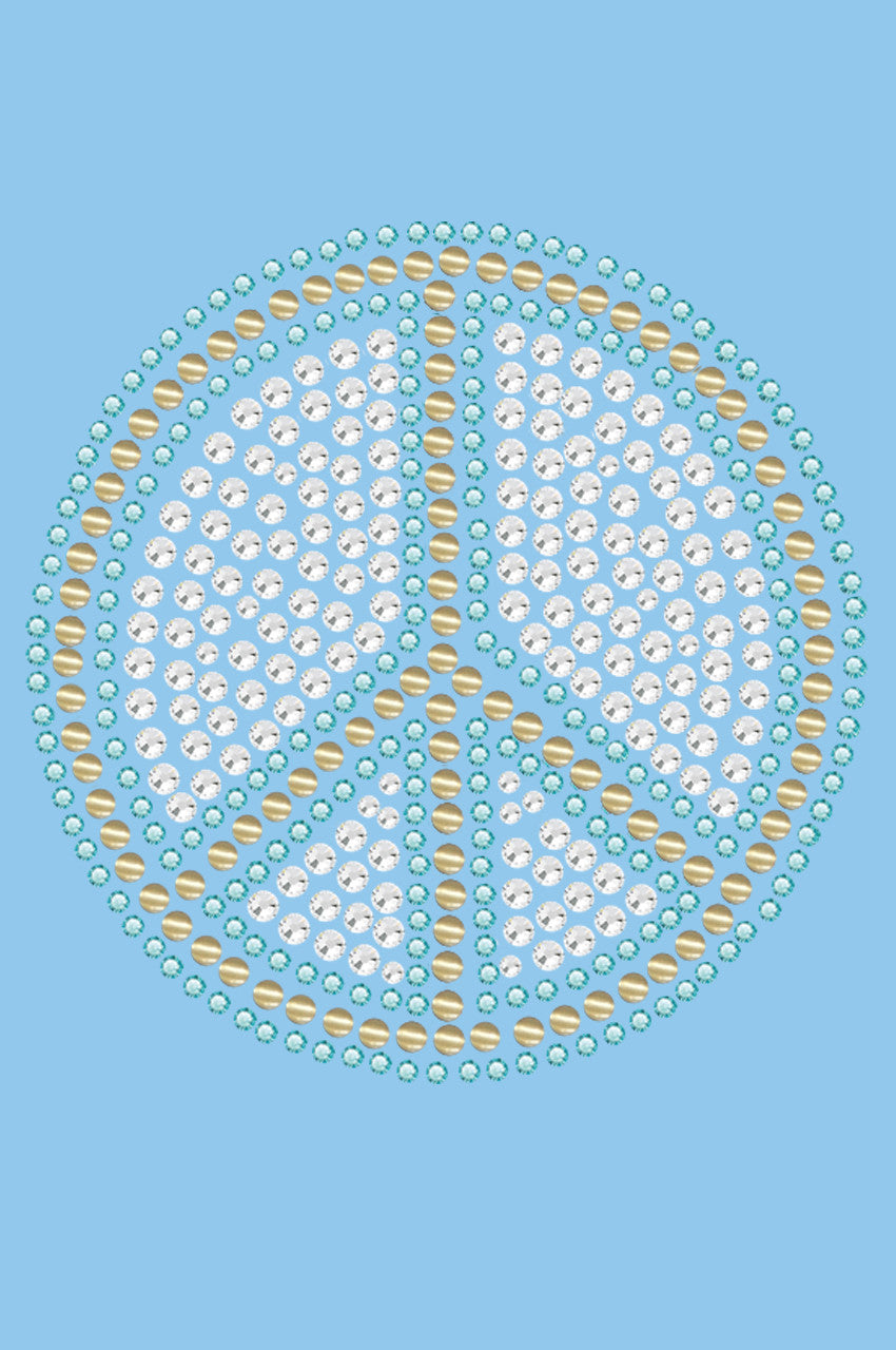 Peace Sign (Blue) - Women's T-shirt