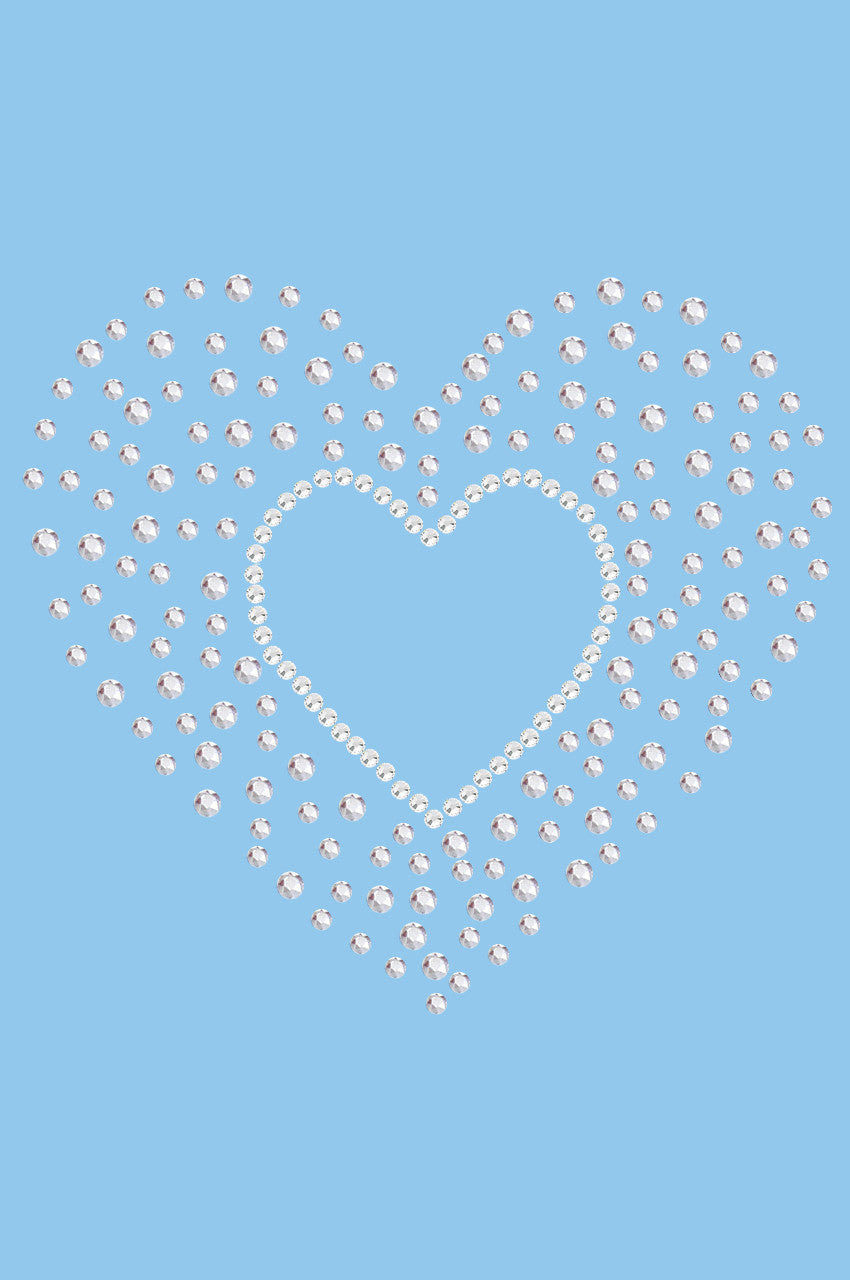 Heart with Scattered Stones - Womens T-shirt