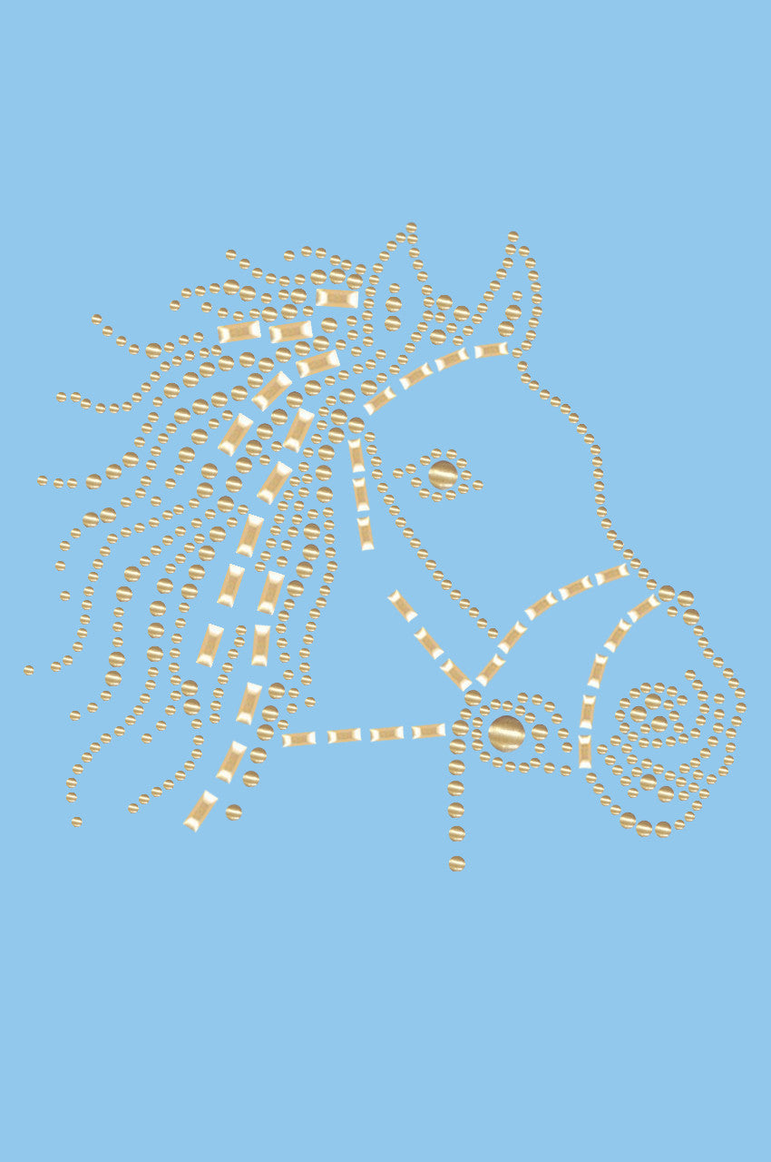 Horse Face (Gold) - Womens T-shirt