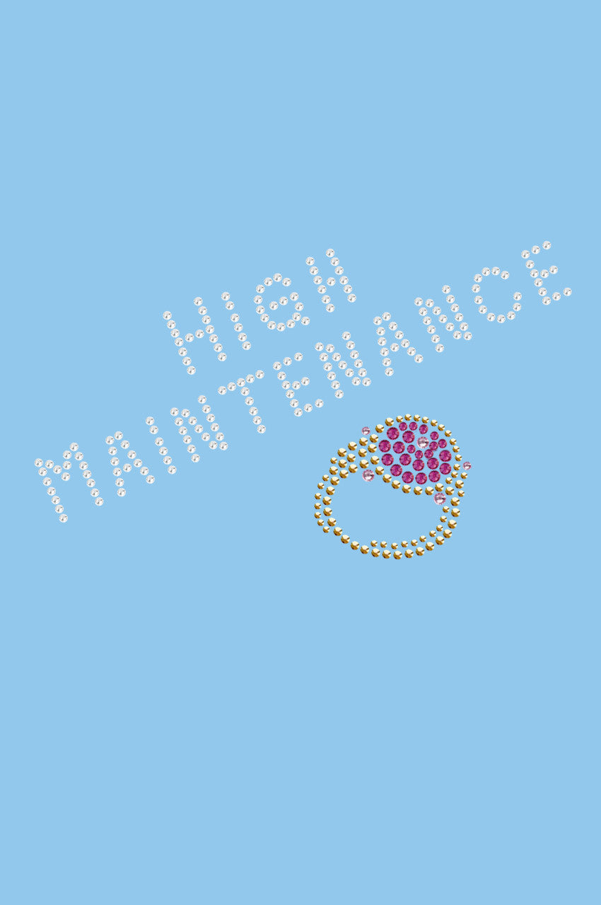 High Maintenance & Austrian crystal Fuchsia Ring - Bandanna