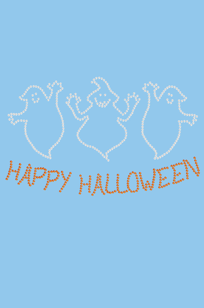 Happy Halloween Ghost - Womens T-shirt