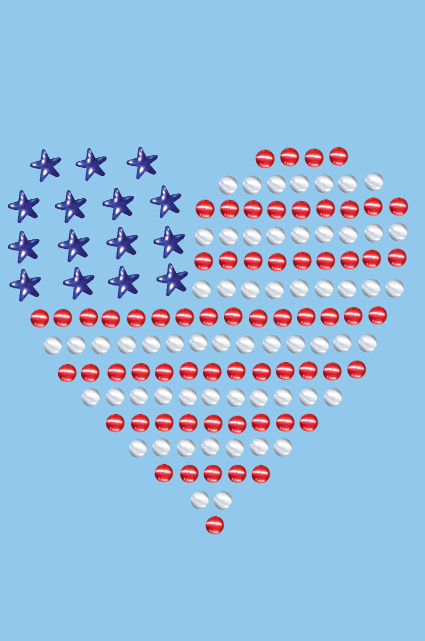 Patriotic Heart 1 Bandanna