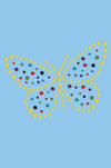 Yellow Dotted Butterfly - Bandanna