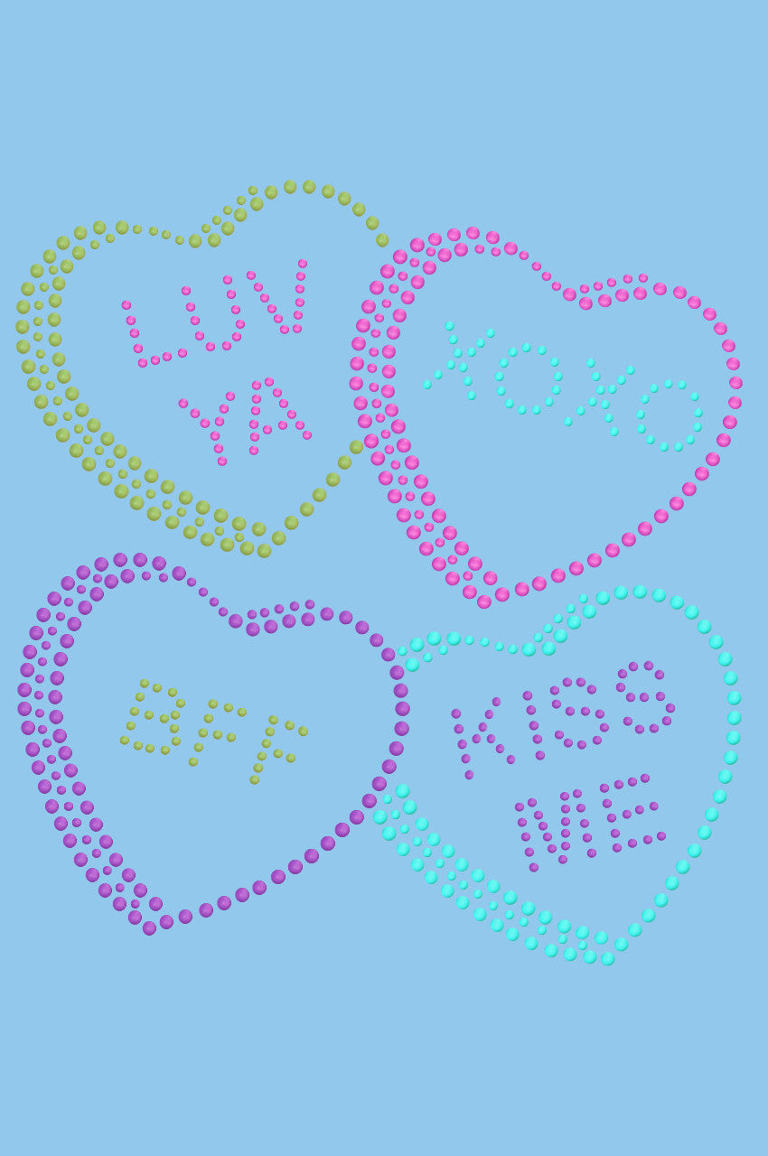 Candy Conversation Hearts 2 - Womens T-shirt