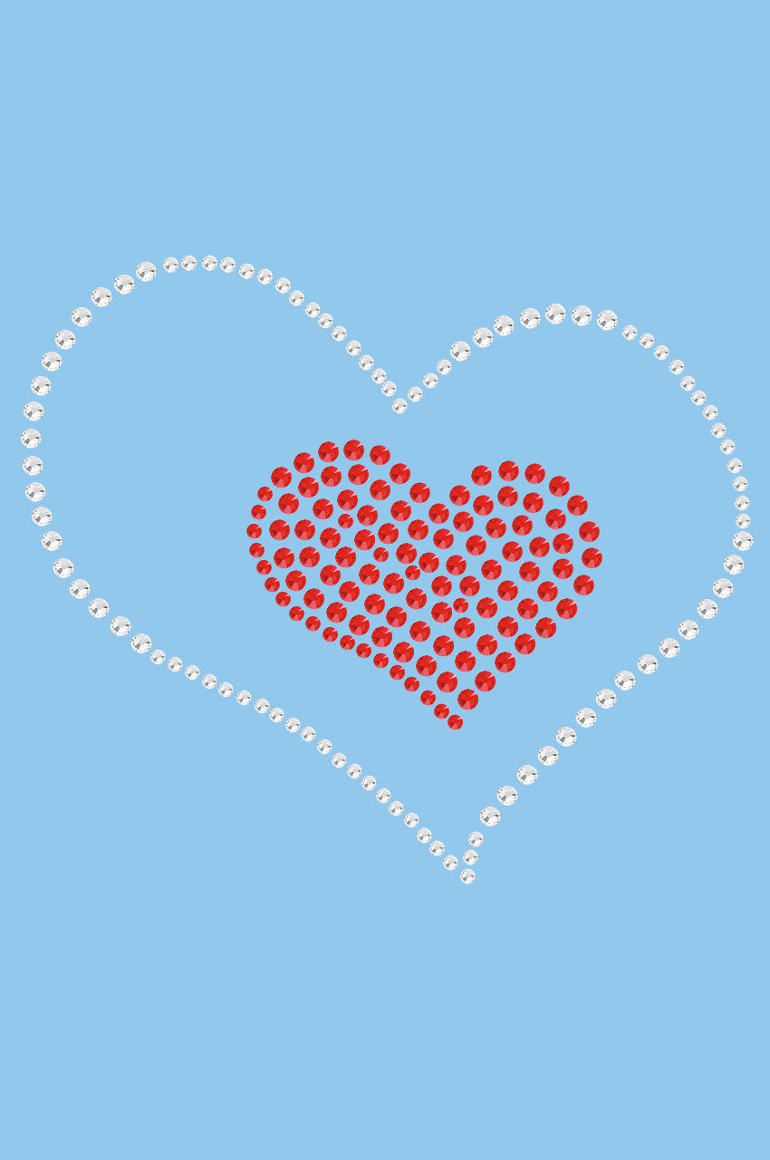 Red Heart inside Heart - Womens T-shirt