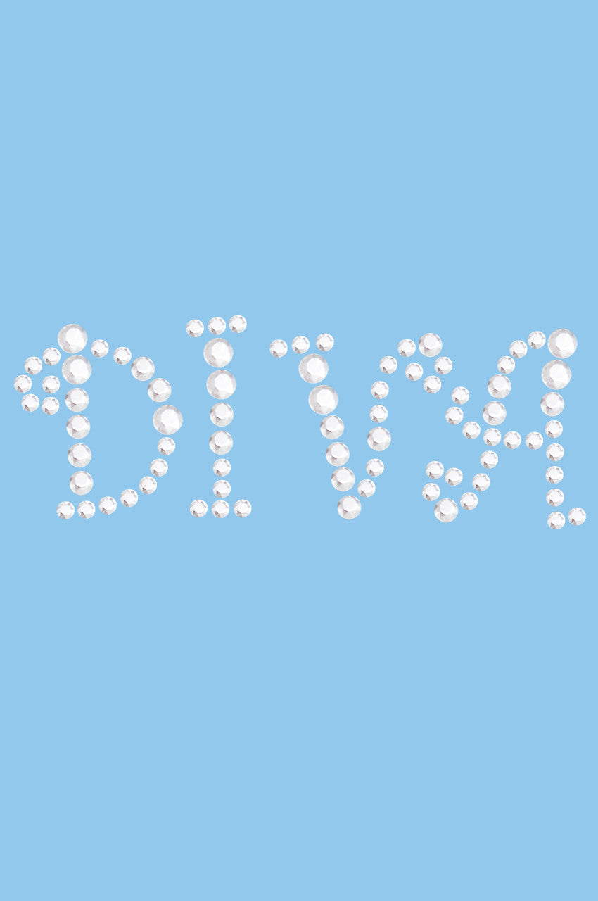 Diva (Silver Rhinestuds) - Womens T-shirt