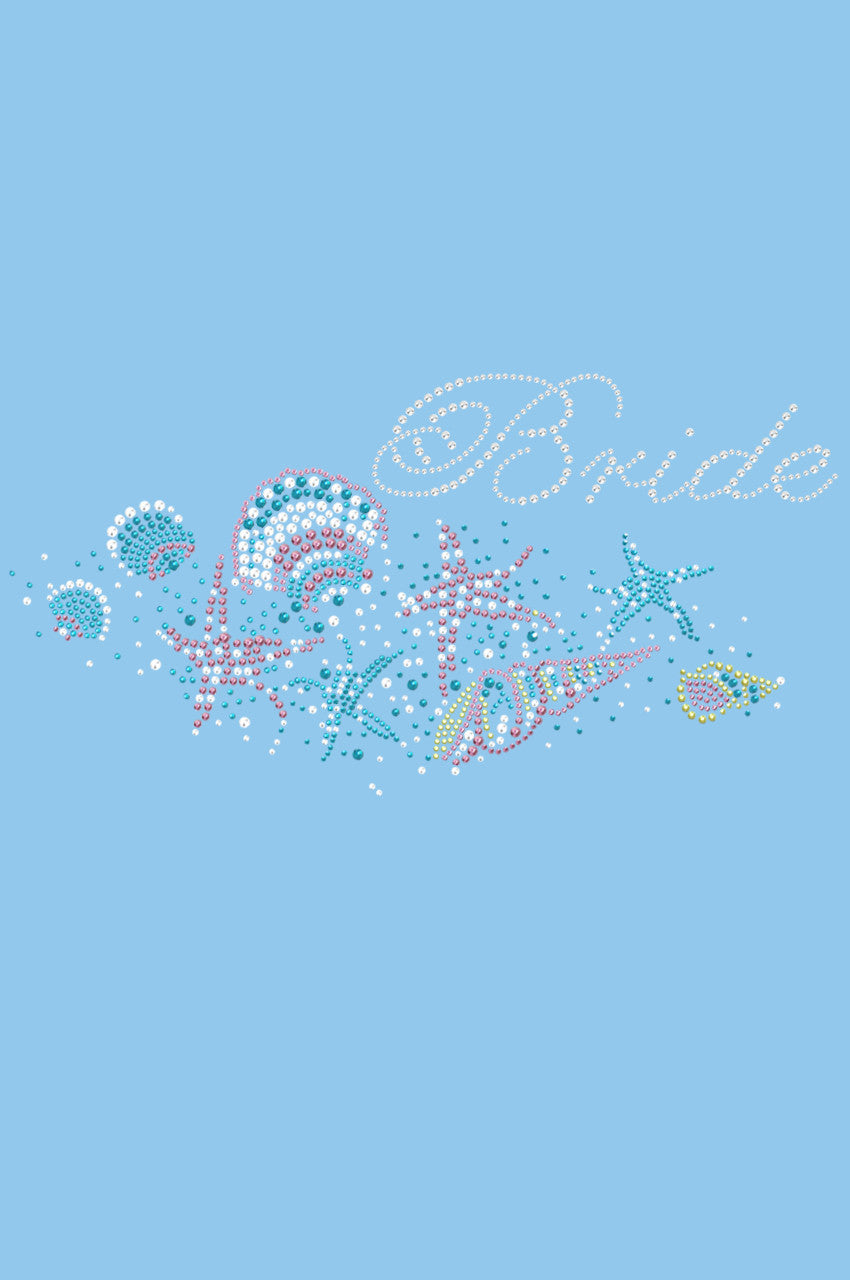 Bride with Seashells- Womens T-shirt