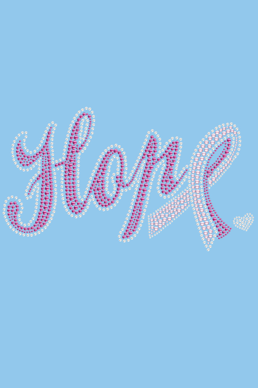 Hope with Cancer Ribbon - Womens T-shirt