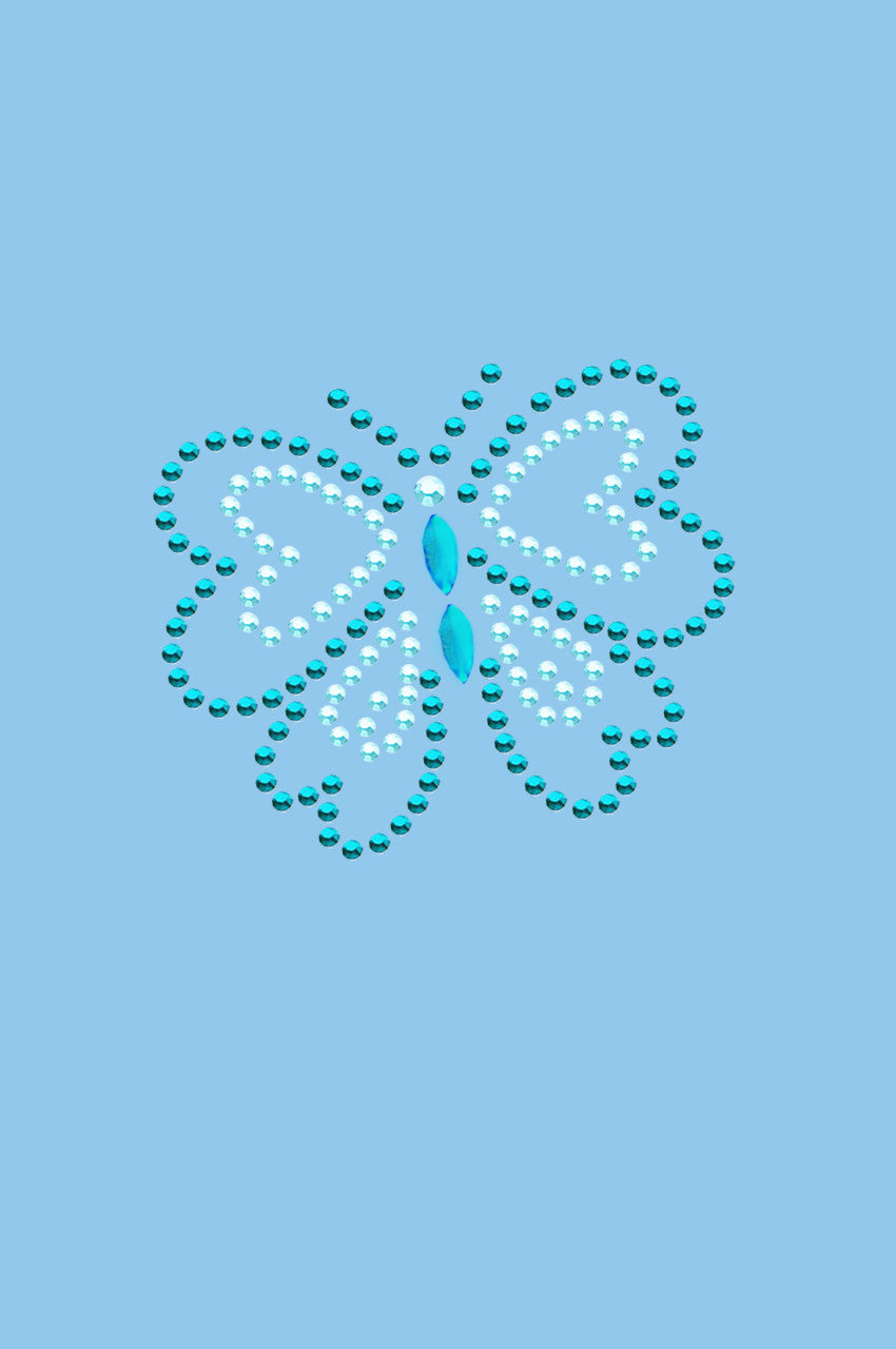 Blue Rhinestud Butterfly - Custom Tutu