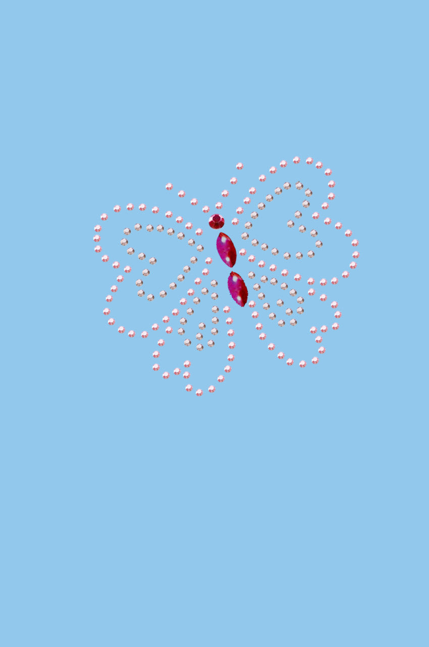 Pink Rhinestud Butterfly - Bandannas