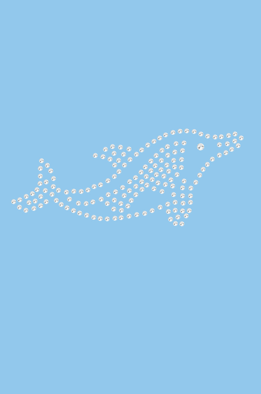 Dolphin (Rhinestone) - Womens T-shirt
