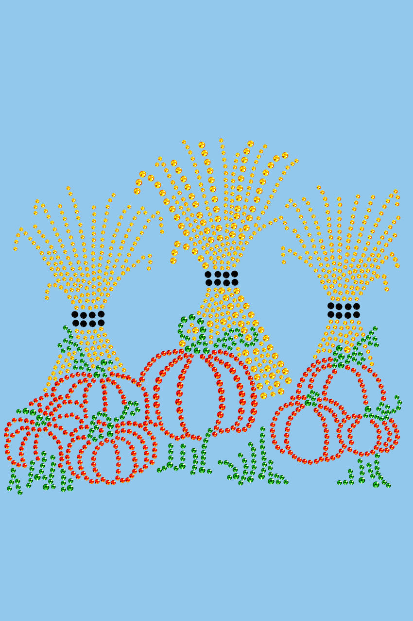 Hay Stacks & Pumpkins - Womens T-shirt