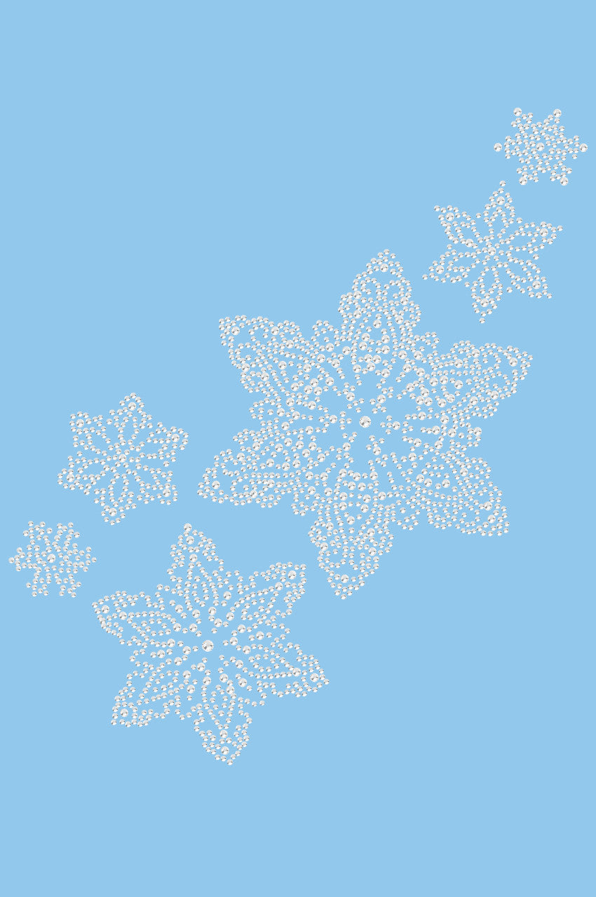 Rhinestone Snowflakes - Womens T-shirt