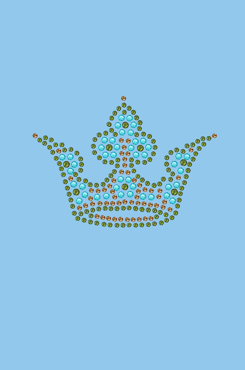 Crown 3 (Lime, Turquoise, & Brown) - Bndana