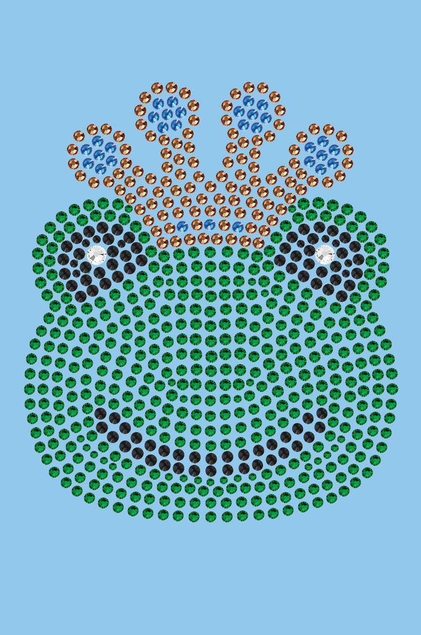 Frog with Blue Crown - Womens T-shirt