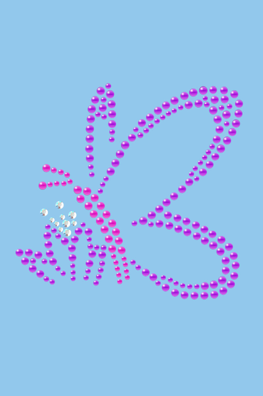 Pink & Purple Nailhead Butterfly - Bandannas