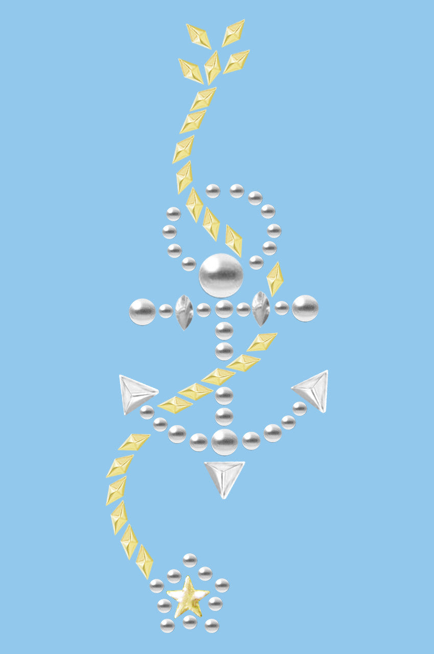 Anchor with Rope (Nailhead) - Womens T-shirt