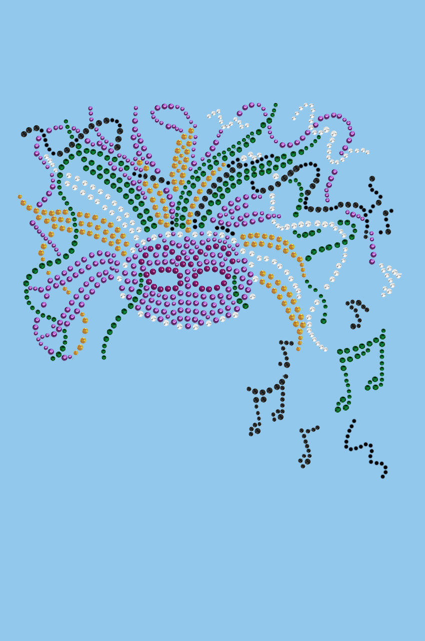 Mask with Music Notes - Women's T-shirt