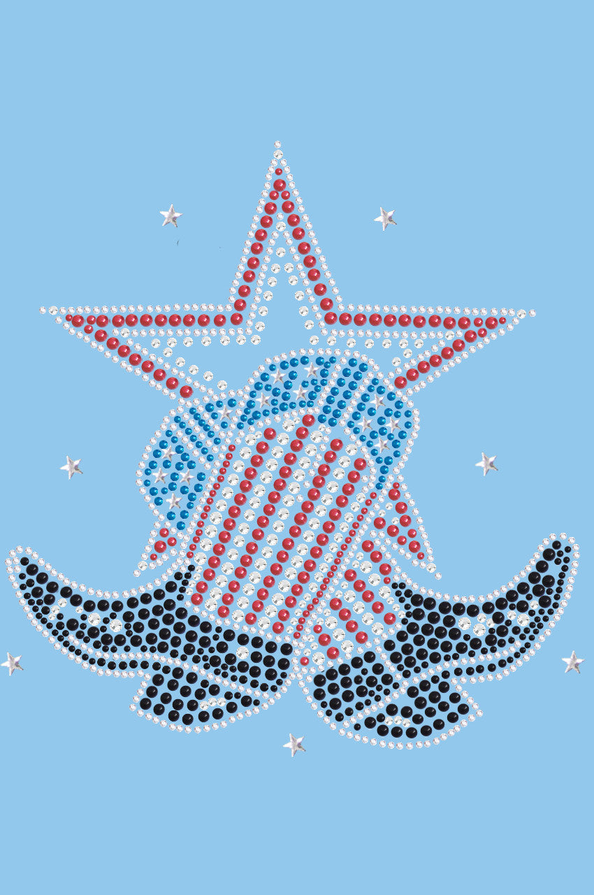 Boots with Star - Womens T-shirt