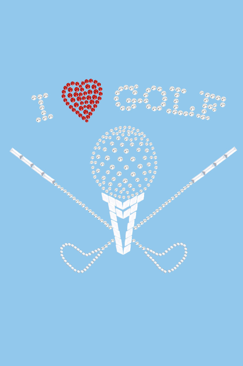 I Love Golf (Large) - Womens Tee
