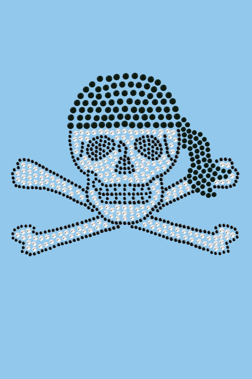 Skull with Black Bandanna - Womens T-shirt