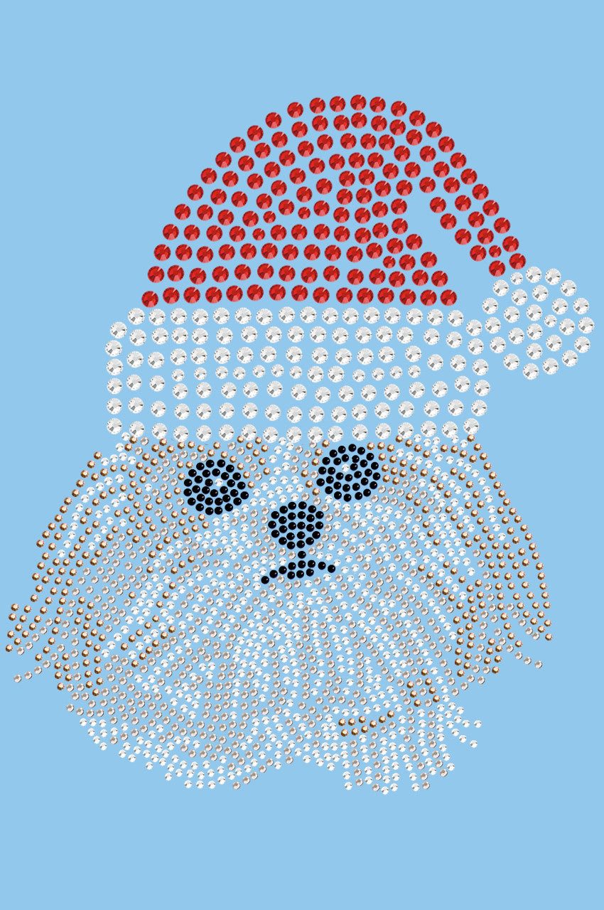 Shih Tzu with Santa Hat - Womens T-shirt