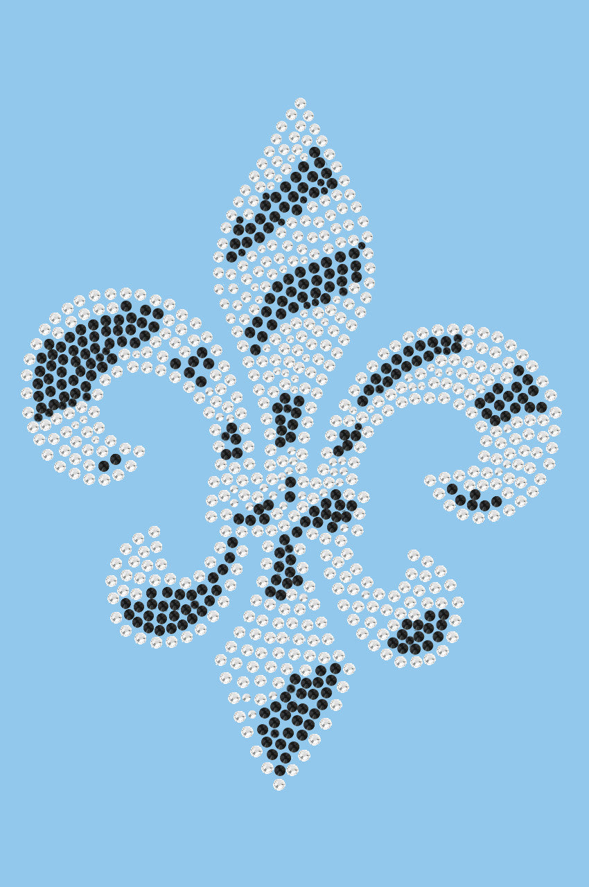 Fleur de Lis (Zebra Print) - Womens T-shirt