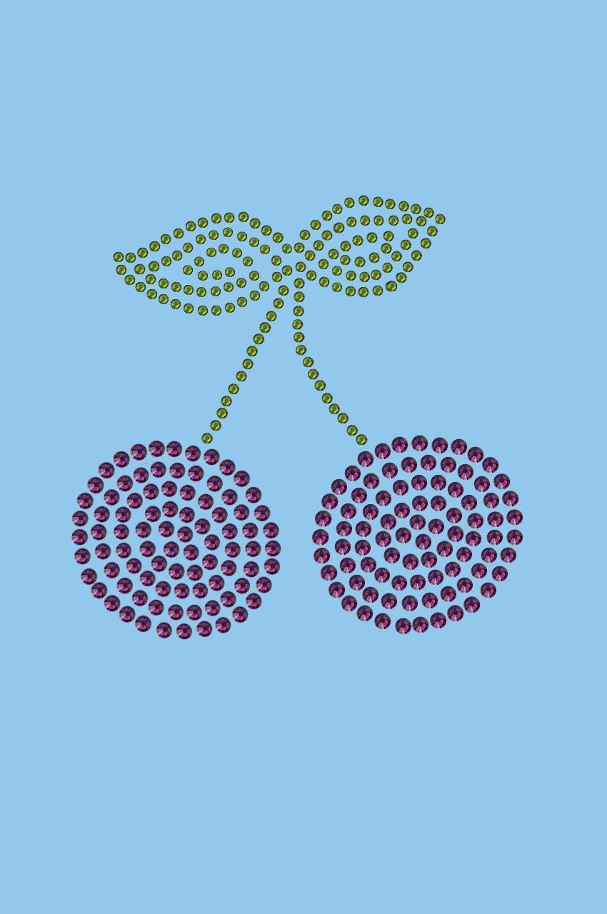Purple Cherries - Womens T-shirt