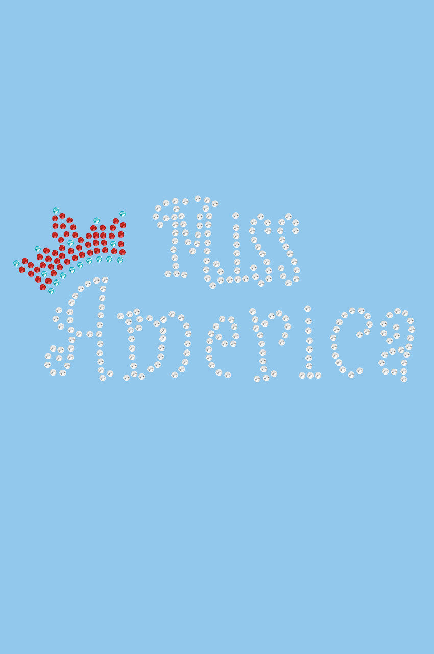 Miss America with Crown - Womens T-shirt