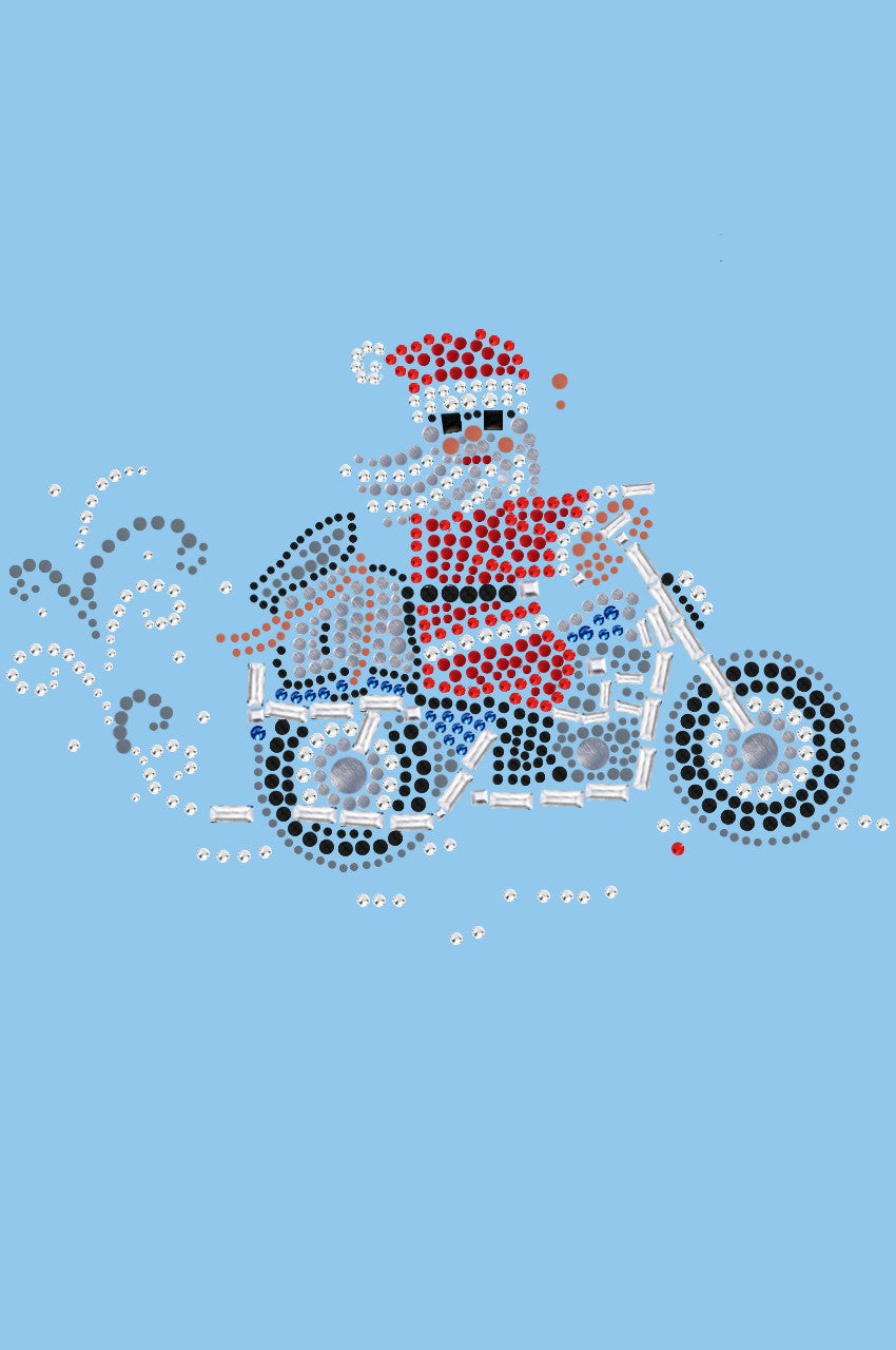 Santa on Motorcycle - Women's Tee