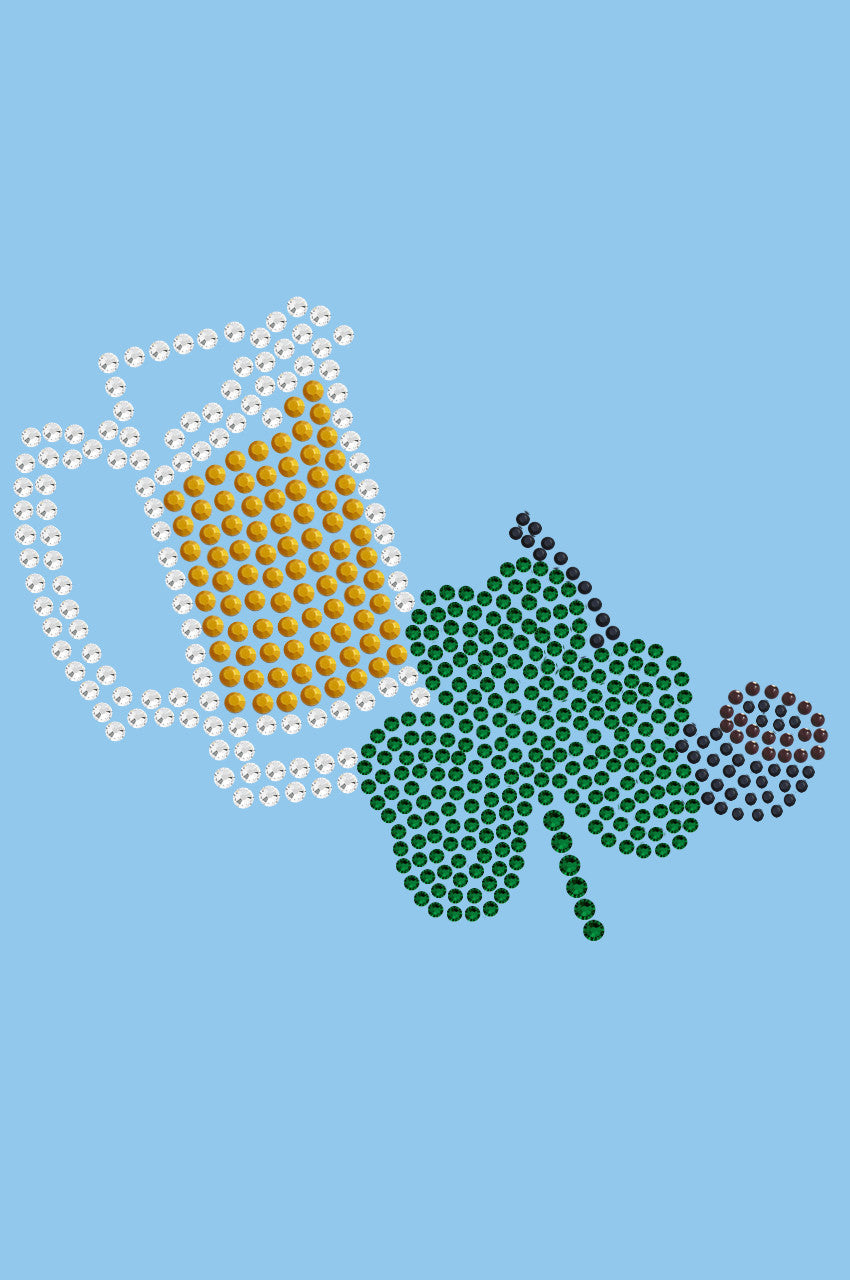 Beer Mug, Clover, & Pipe - Womens T-shirt