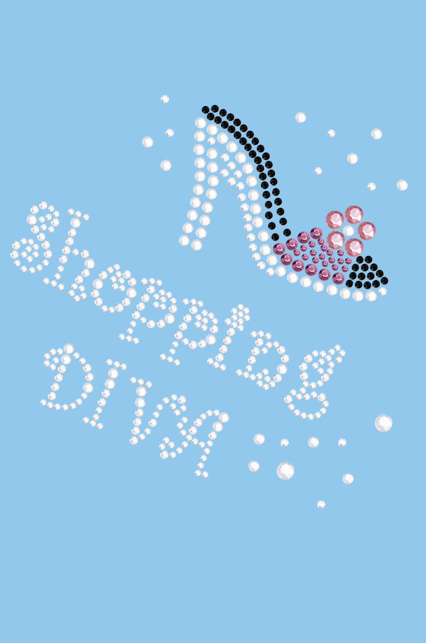 Shopping Diva - High Heel Shoe - Womens T-shirt