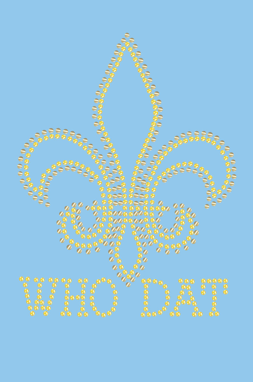 Fleur de Lis with Who Dat - Bandanna