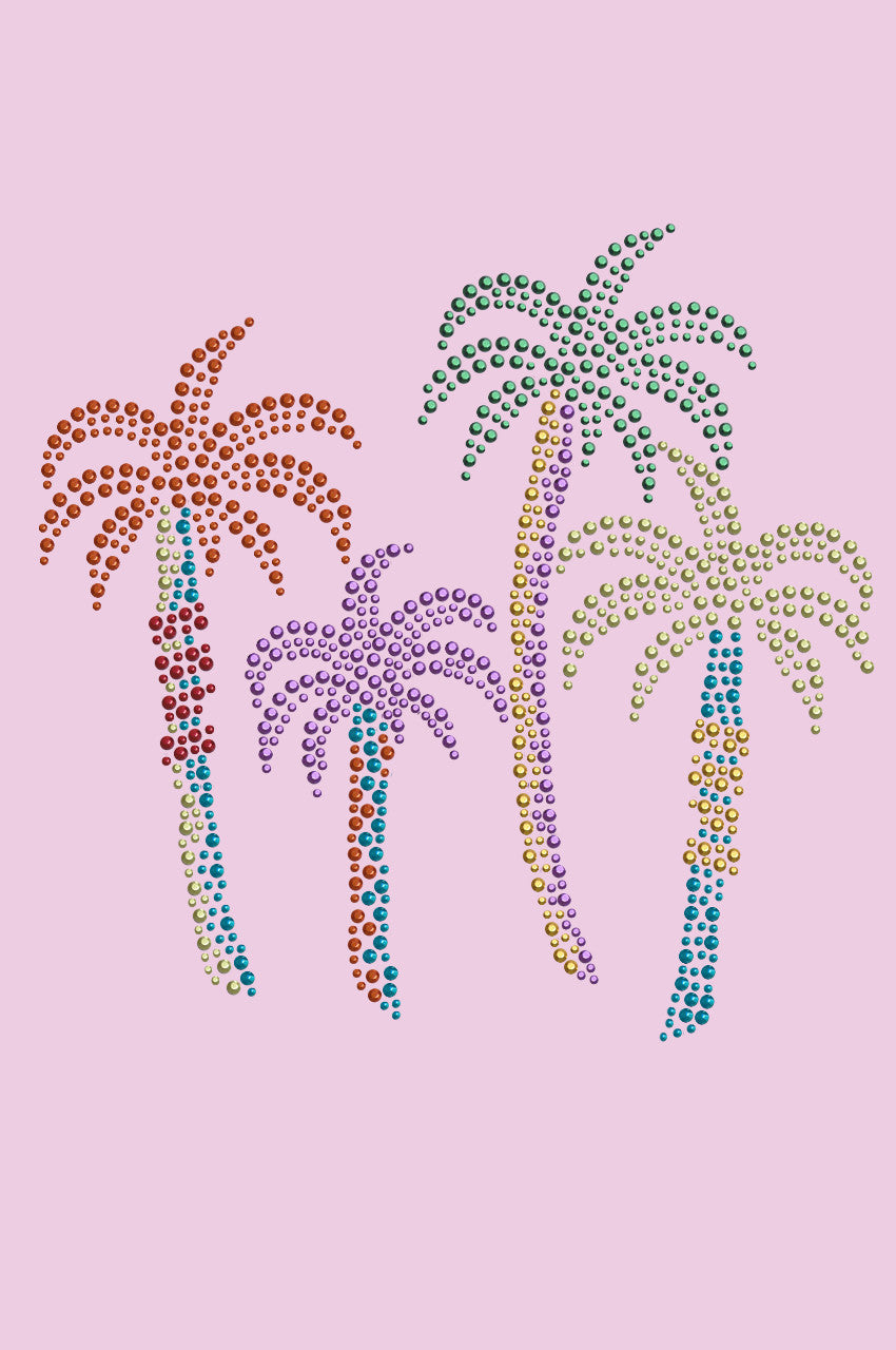 Palm Trees (Multicolor) - Womens T-shirt