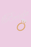Bride with Diamond Ring- Womens T-shirt